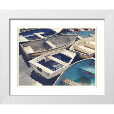 Eastern Coastal Horizontal White Modern Wood Framed Art Print with Double Matting by Gardner, Sarah