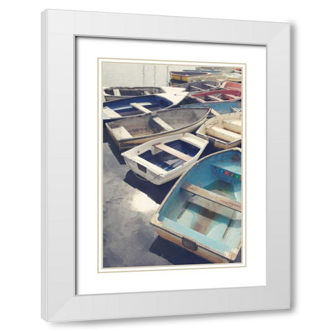 Eastern Coastal White Modern Wood Framed Art Print with Double Matting by Gardner, Sarah
