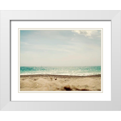 British Coast White Modern Wood Framed Art Print with Double Matting by Gardner, Sarah