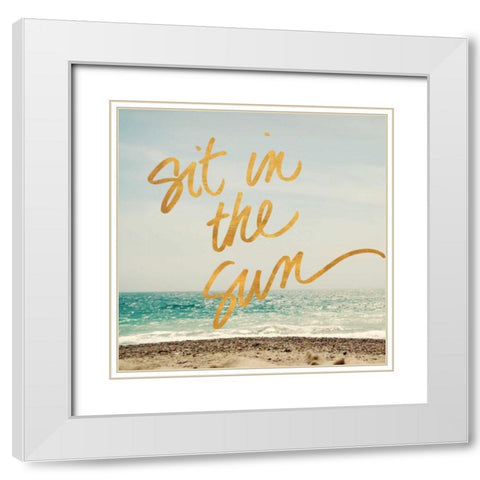 Ready for the Beach I White Modern Wood Framed Art Print with Double Matting by Gardner, Sarah