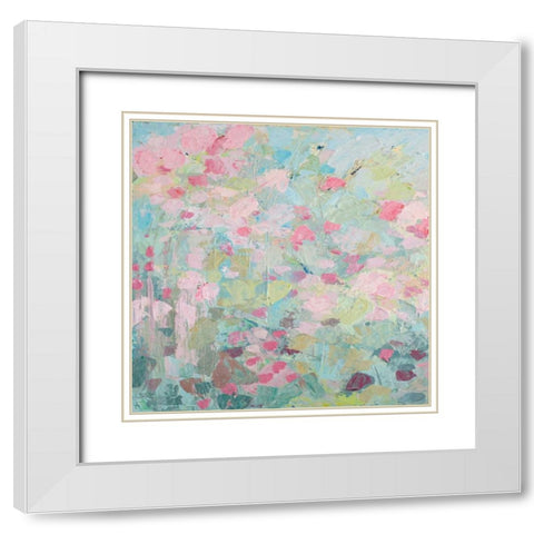 Dancing Sakura Tree I White Modern Wood Framed Art Print with Double Matting by Coolick, Ann Marie
