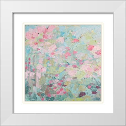 Dancing Sakura Tree I White Modern Wood Framed Art Print with Double Matting by Coolick, Ann Marie