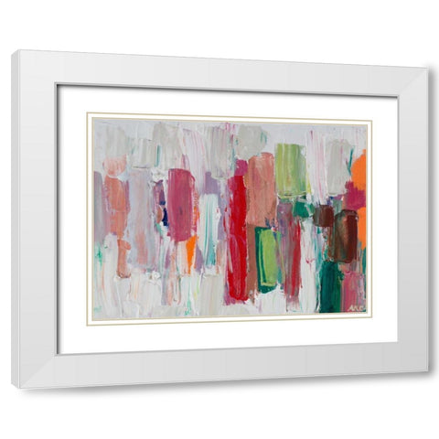 Rhizome II White Modern Wood Framed Art Print with Double Matting by Coolick, Ann Marie