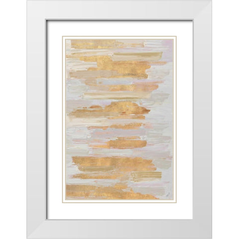 Gold Rhizome White Modern Wood Framed Art Print with Double Matting by Coolick, Ann Marie
