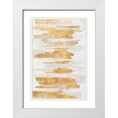 Gold Rhizome White Modern Wood Framed Art Print with Double Matting by Coolick, Ann Marie