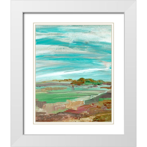 My Dream Land I White Modern Wood Framed Art Print with Double Matting by Maria, Robin