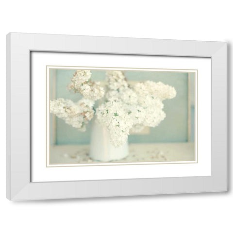 Gorgeous Whites White Modern Wood Framed Art Print with Double Matting by Gardner, Sarah