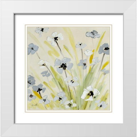 Moon Garden White Modern Wood Framed Art Print with Double Matting by Loreth, Lanie