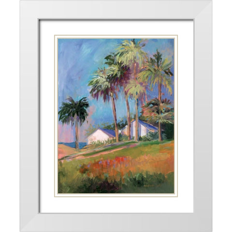 By the Ocean White Modern Wood Framed Art Print with Double Matting by Slivka, Jane