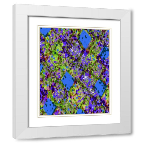 Snake Skin III White Modern Wood Framed Art Print with Double Matting by Biscardi, Nicholas