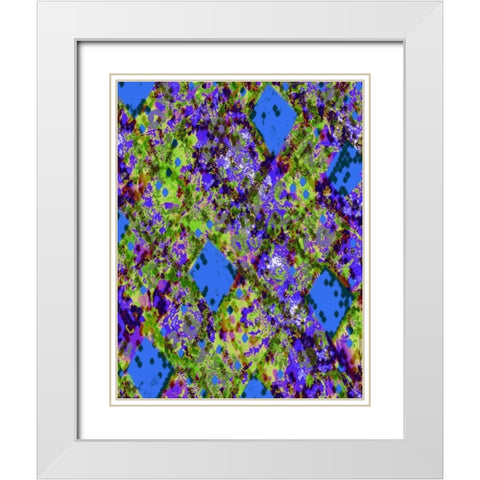 Snake Skin III White Modern Wood Framed Art Print with Double Matting by Biscardi, Nicholas
