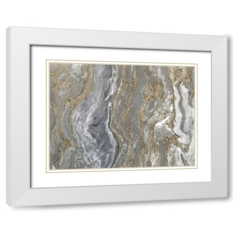 Quartz Top I White Modern Wood Framed Art Print with Double Matting by Bryant, Susan