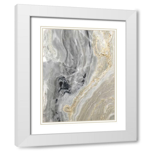 Quartz Top II White Modern Wood Framed Art Print with Double Matting by Bryant, Susan