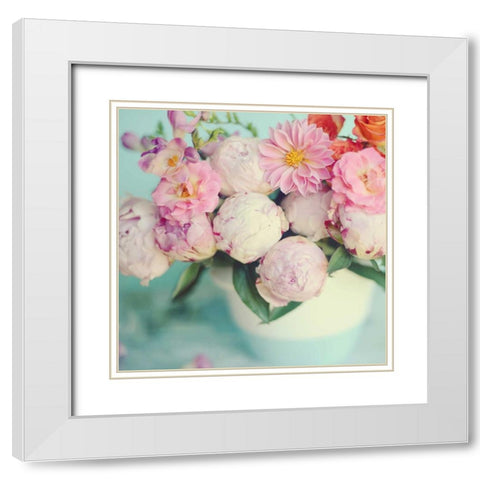 English Summer I White Modern Wood Framed Art Print with Double Matting by Gardner, Sarah