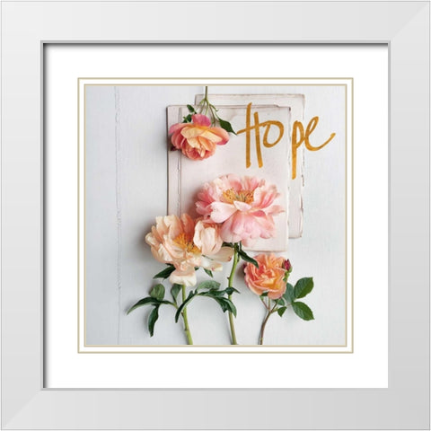 Tender Sentiment III White Modern Wood Framed Art Print with Double Matting by Gardner, Sarah