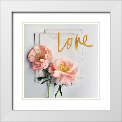 Tender Sentiment II White Modern Wood Framed Art Print with Double Matting by Gardner, Sarah