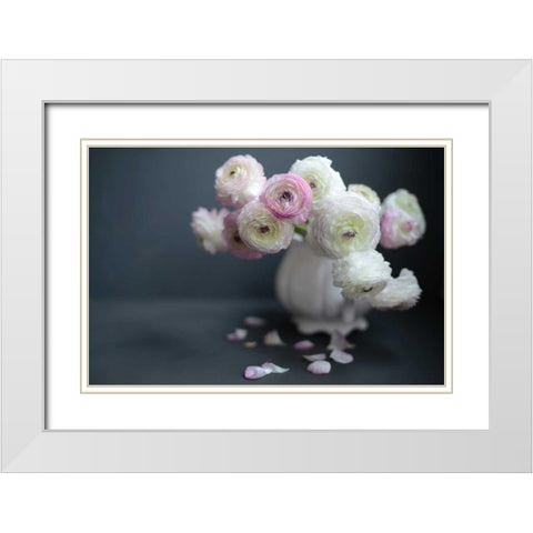 Subtle Beauty White Modern Wood Framed Art Print with Double Matting by Gardner, Sarah