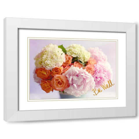 Be Well White Modern Wood Framed Art Print with Double Matting by Gardner, Sarah