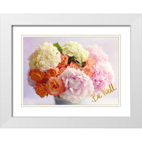 Be Well White Modern Wood Framed Art Print with Double Matting by Gardner, Sarah