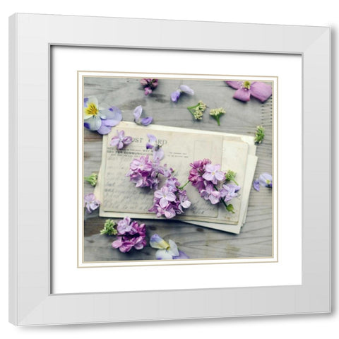 Final Air Mail White Modern Wood Framed Art Print with Double Matting by Gardner, Sarah