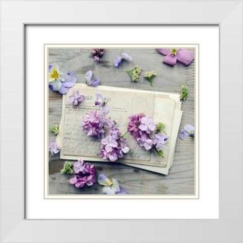 Final Air Mail White Modern Wood Framed Art Print with Double Matting by Gardner, Sarah