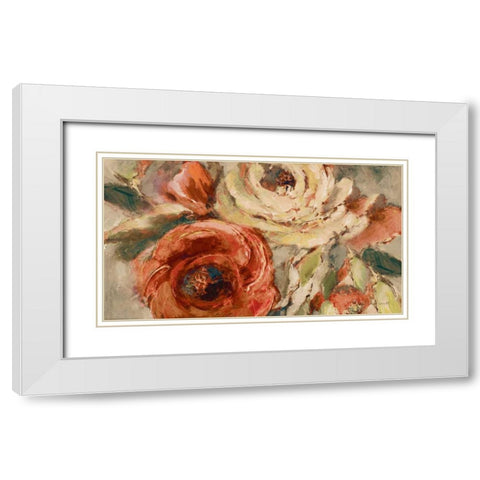 Orange Spring is Nigh White Modern Wood Framed Art Print with Double Matting by Loreth, Lanie