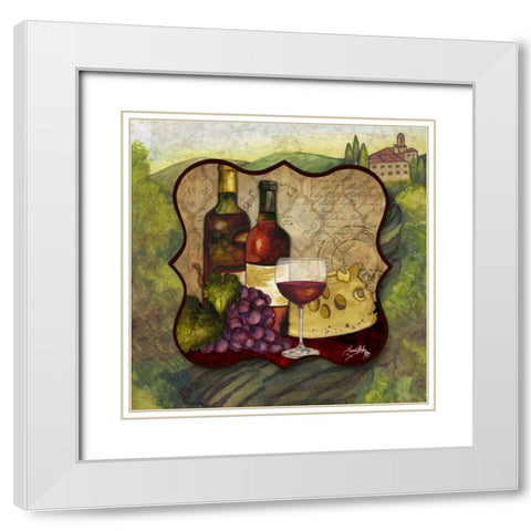 A Good Vintage I White Modern Wood Framed Art Print with Double Matting by Medley, Elizabeth