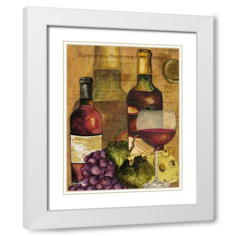 A Good Vintage on Gold I White Modern Wood Framed Art Print with Double Matting by Medley, Elizabeth