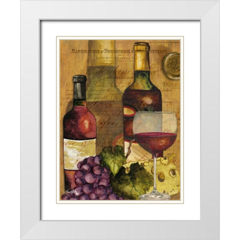 A Good Vintage on Gold I White Modern Wood Framed Art Print with Double Matting by Medley, Elizabeth