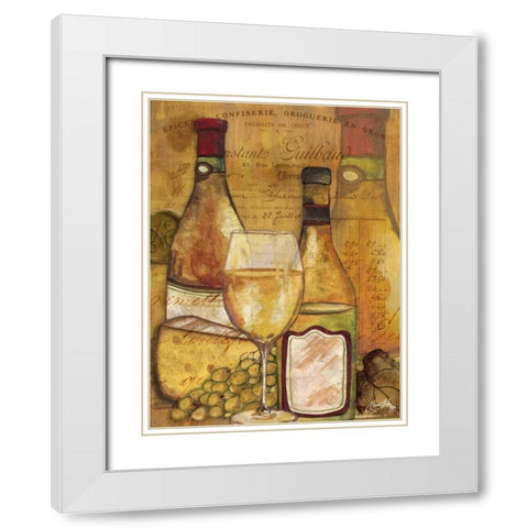 A Good Vintage on Gold II White Modern Wood Framed Art Print with Double Matting by Medley, Elizabeth