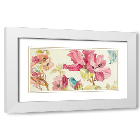 Tropical Grace White Modern Wood Framed Art Print with Double Matting by Loreth, Lanie