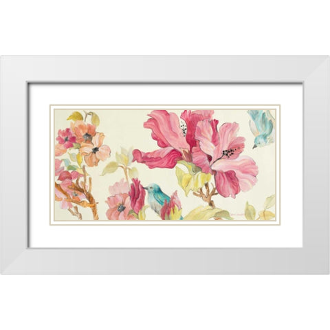 Tropical Grace White Modern Wood Framed Art Print with Double Matting by Loreth, Lanie