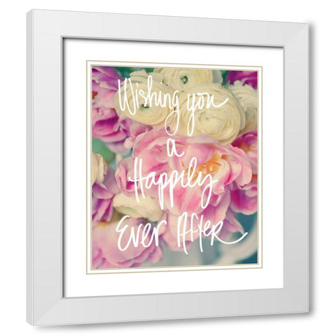 Happily Ever After White Modern Wood Framed Art Print with Double Matting by Gardner, Sarah