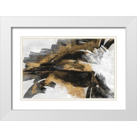 Sandy Spirit White Modern Wood Framed Art Print with Double Matting by Johnson, Walt