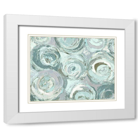 Continuum Light White Modern Wood Framed Art Print with Double Matting by Loreth, Lanie