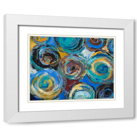 Continuum White Modern Wood Framed Art Print with Double Matting by Loreth, Lanie