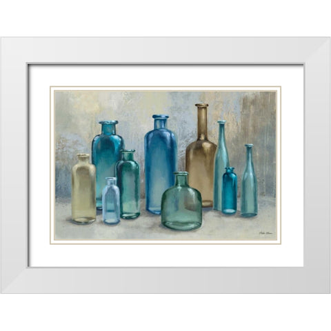 Glass Reflections White Modern Wood Framed Art Print with Double Matting by Marcon, Michael