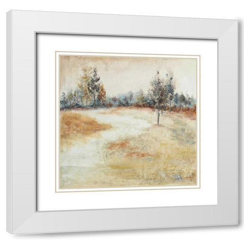 Quiet Forest I White Modern Wood Framed Art Print with Double Matting by Pinto, Patricia