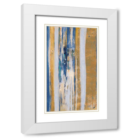 Innovation Panel White Modern Wood Framed Art Print with Double Matting by Pinto, Patricia