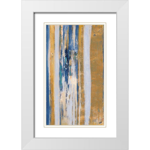 Innovation Panel White Modern Wood Framed Art Print with Double Matting by Pinto, Patricia