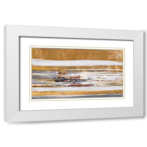 Innovation White Modern Wood Framed Art Print with Double Matting by Pinto, Patricia