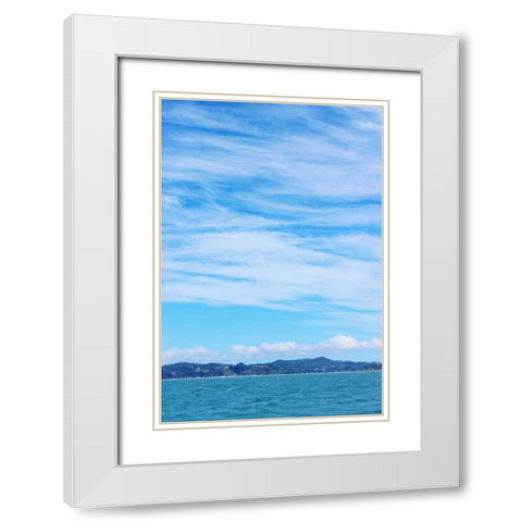 Sky and Water White Modern Wood Framed Art Print with Double Matting by Coppel, Anna