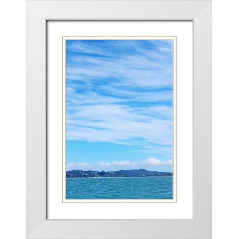 Sky and Water White Modern Wood Framed Art Print with Double Matting by Coppel, Anna