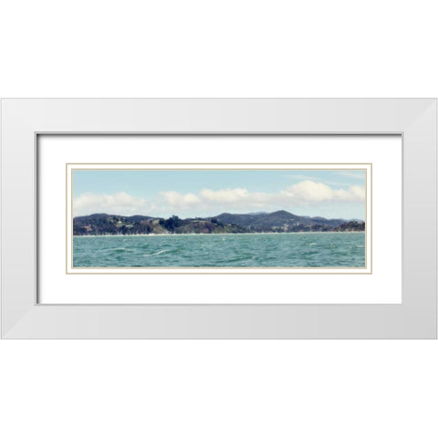 European Coast White Modern Wood Framed Art Print with Double Matting by Coppel, Anna