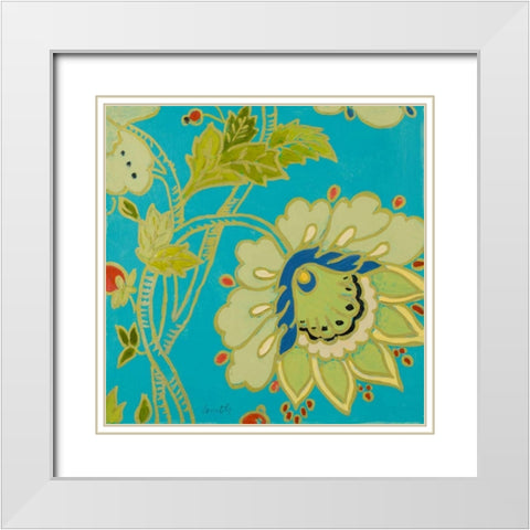 Berry Cherry I White Modern Wood Framed Art Print with Double Matting by Loreth, Lanie