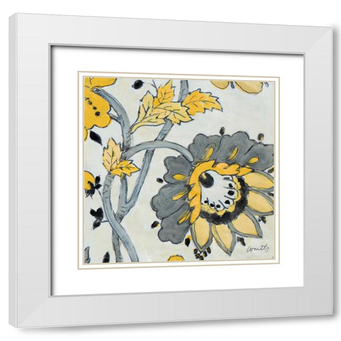 Gray Berry Cherry III White Modern Wood Framed Art Print with Double Matting by Loreth, Lanie