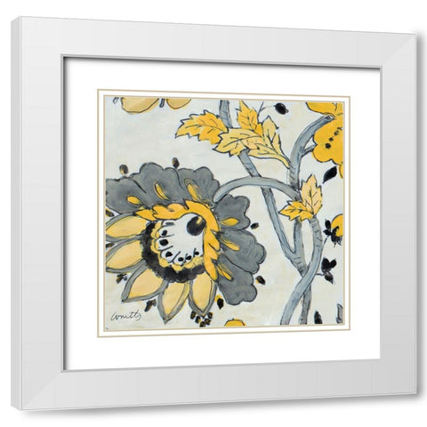 Gray Berry Cherry Way White Modern Wood Framed Art Print with Double Matting by Loreth, Lanie