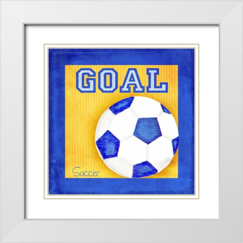 Sports Fan II White Modern Wood Framed Art Print with Double Matting by Metz, Andi