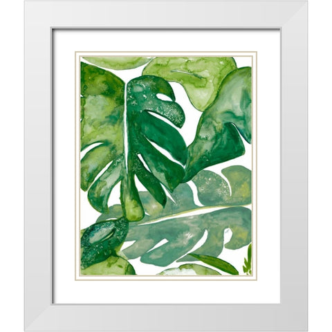 Watercolor Party III White Modern Wood Framed Art Print with Double Matting by Papa, Kat