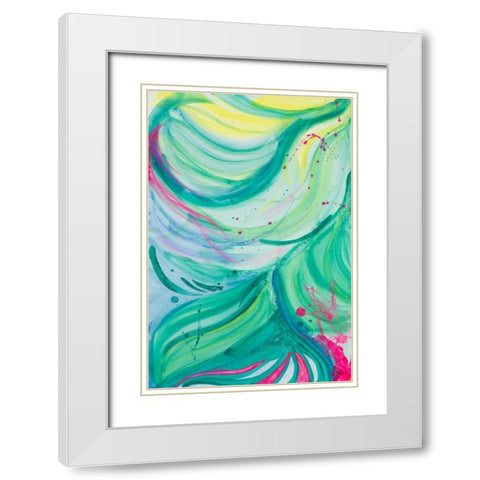 Contempo I White Modern Wood Framed Art Print with Double Matting by Papa, Kat